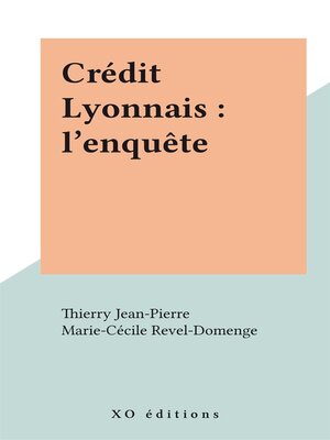 cover image of Crédit Lyonnais